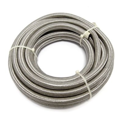 Bränsleslang MCS 3/8" 10mm flätad rostfri klar