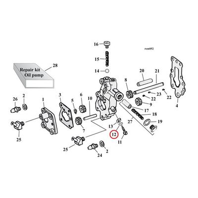 Bricka tätning James Gaskets mässing Brake grease fitting rear XL m.fl. (10-pack)