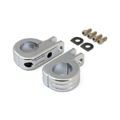 Fästsats fotpinnar störtbåge MCS 1-1/4" 32mm rör krom
