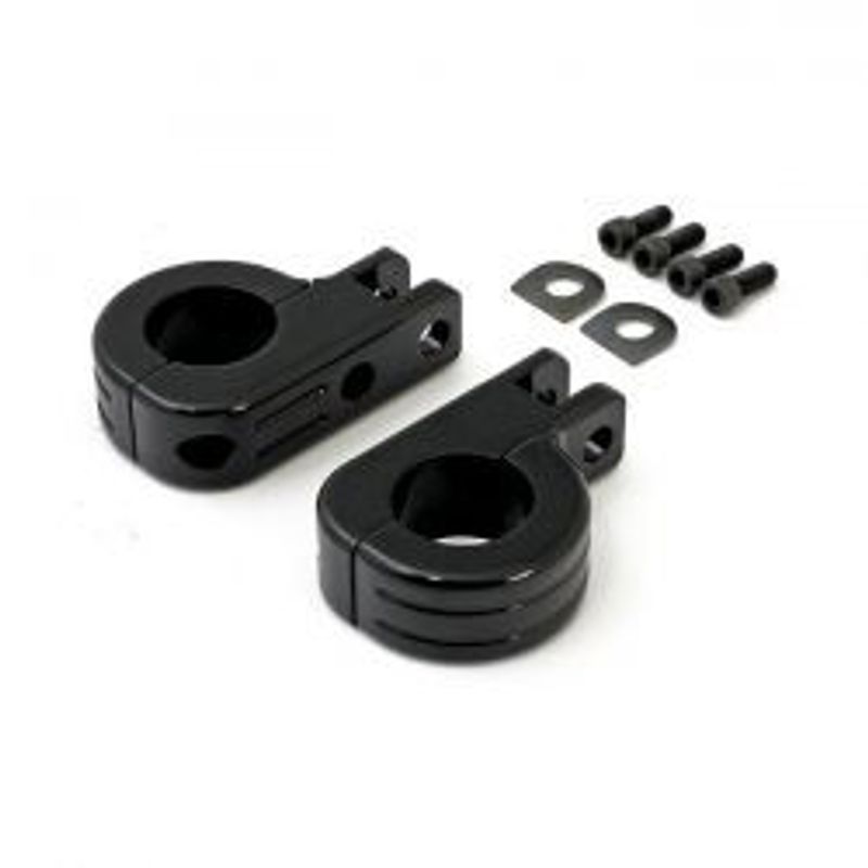 Fästsats fotpinnar störtbåge MCS 1-1/4" 32mm rör svart