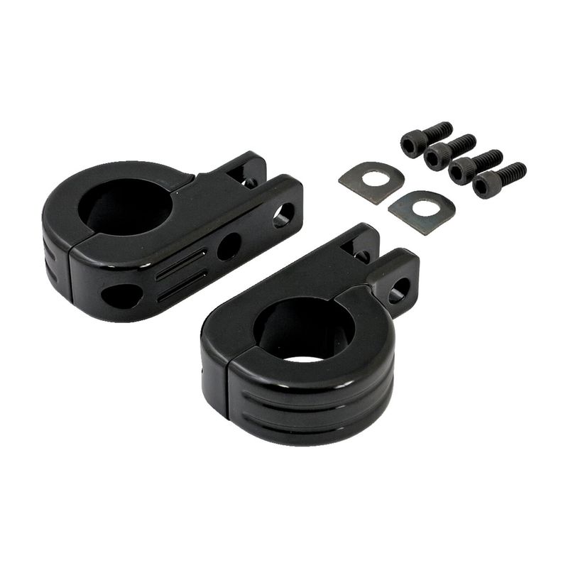 Fästsats fotpinnar störtbåge MCS 1-1/4" 32mm rör svart