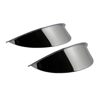 Visir MCS 4-1/2" slät krom Most 41-25 H-D spot