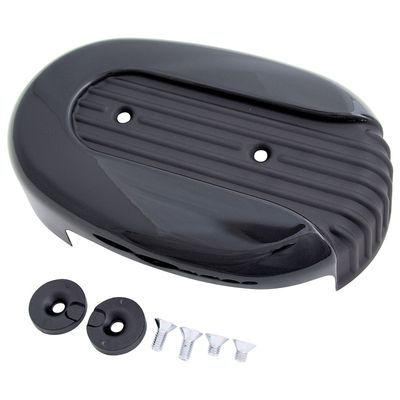 Luftfilterlock MCS svart XL Sportster with stock oval
