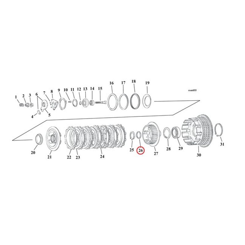 Distans MCS L84-90 XL Sportster (5-pack)
