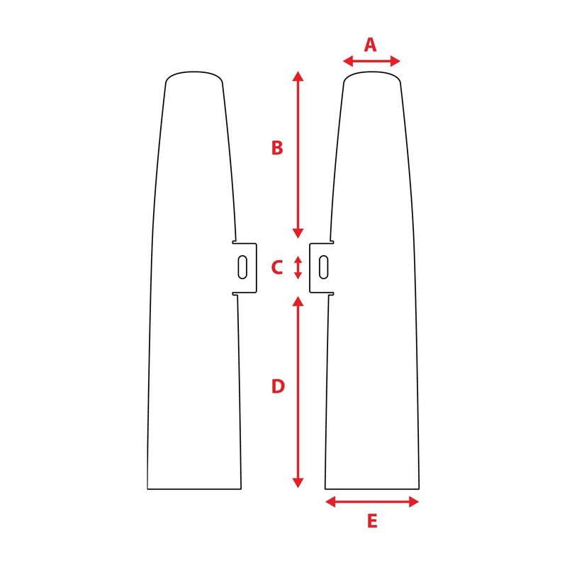 Framgaffel MCS 39mm XL Sportster 88-03 svart