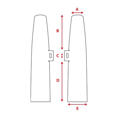 Framgaffel MCS 39mm XL Sportster 88-03 krom