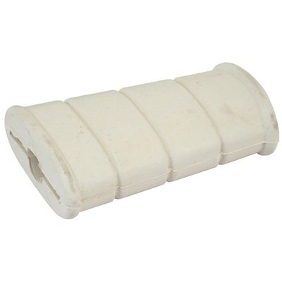 Pedal MCS gummi platt L29-67 FL vit