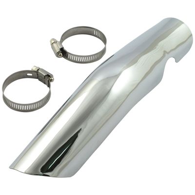Avgasrör bak MCS FL krom Fits stock 2 in 1 exhaust