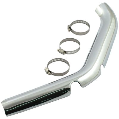 Avgasrör fram MCS FL krom Fits stock 2 in 1 exhaust