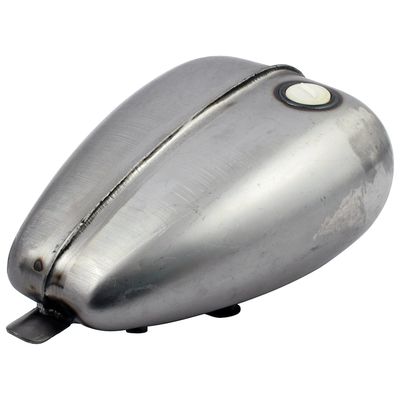 Bensintank MCS Mustang räfflad 3.3 gallon för tanklock 83-upp universal