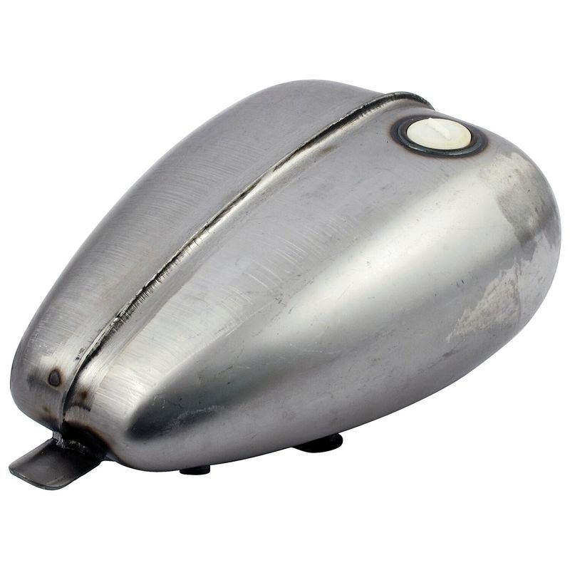 Bensintank MCS Mustang räfflad 3.3 gallon för tanklock 83-upp universal