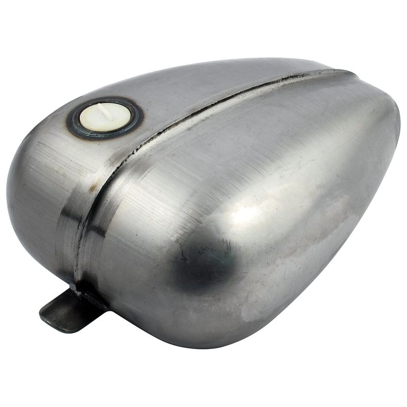 Bensintank MCS Mustang räfflad 3.3 gallon för tanklock 83-upp universal