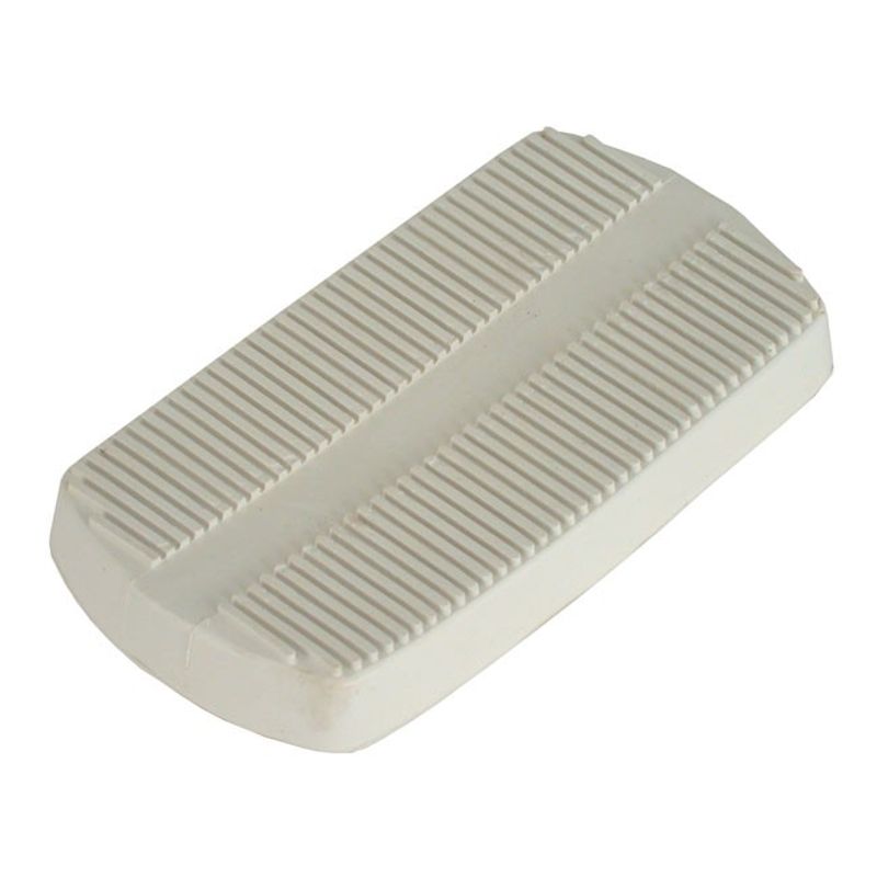Pedalgummi bromspedal MCS vit FL 37-66