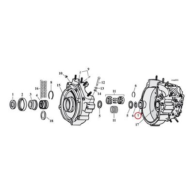 Bussning pinjongaxel MCS +.005 OHV Big Twin 40-54