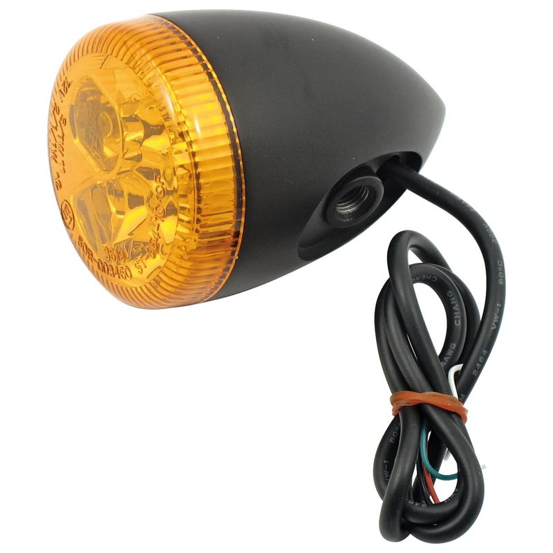 Blinkers baklykta MCS 3 1 Amber LED svart XL883N Nightster, Custom