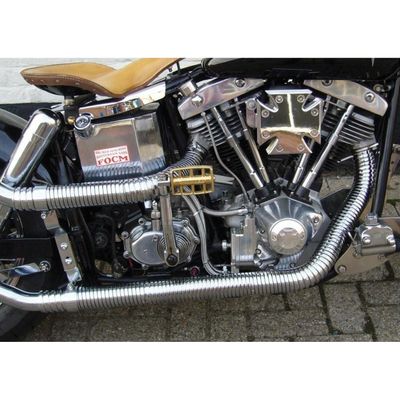Kåpa avgasrör MCS krom FL & Customs 48-69