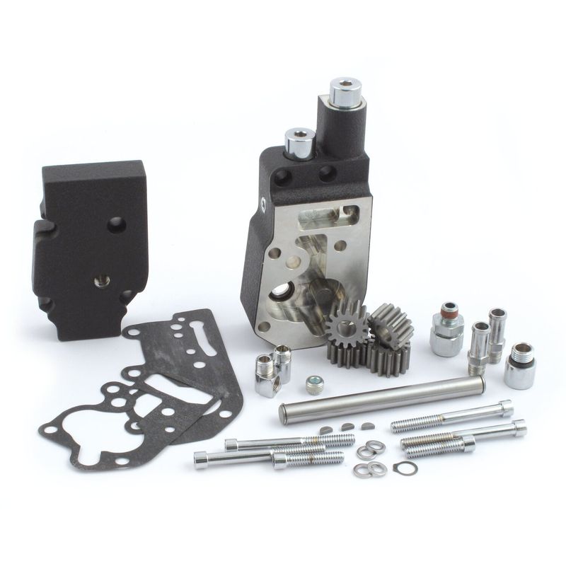 Oljepump Jims Flow Pro 1 billet svart Evo Big Twin 92-99 1753B