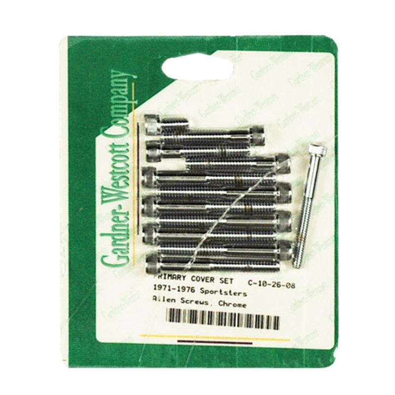Monteringssats primärkåpa Gardner-Westcott GW Allen krom XL Sportster 71-76