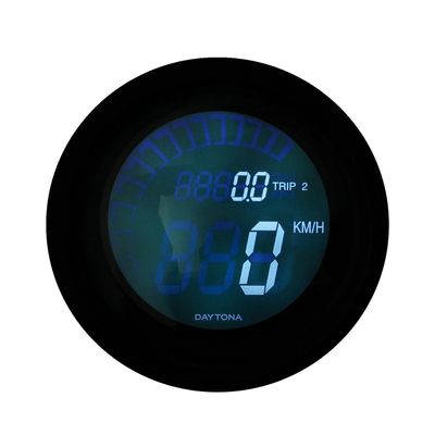 Hastighets- och varvmätare Daytona Velona digital 60 mm svart ECE