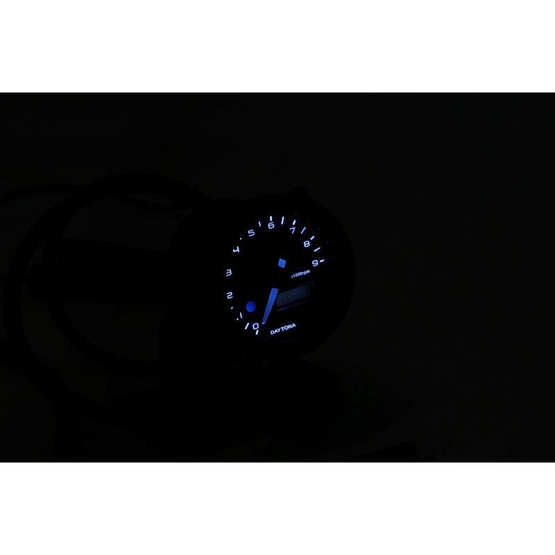 Daytona, 48mm tacho 9000rpm color changer