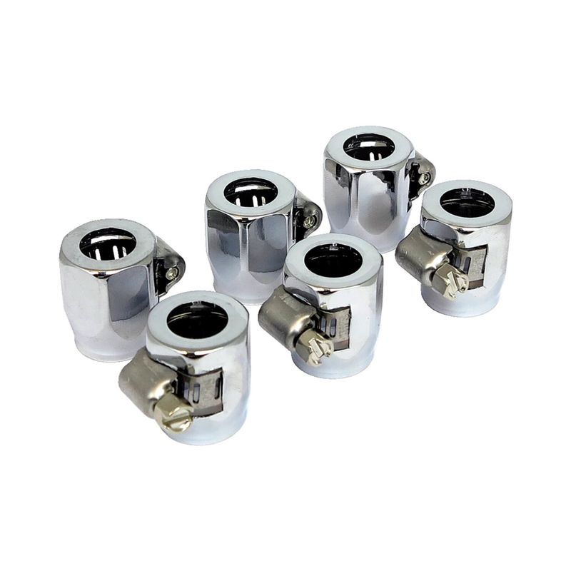 Klamrar MCS Econ-o-fit 5/16" 3/8" krom (6-pack)