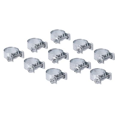 Slangklämmor ABA 15mm 5/16" förzinkade (10-pack)