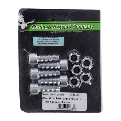Monteringssats bakdrev Gardner-Westcott krom XL Sportster 79-99 C-20-68