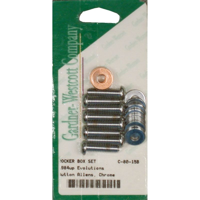 Bultsats Gardner-Westcott GW Buttonhead Big Twin 84-99 krom