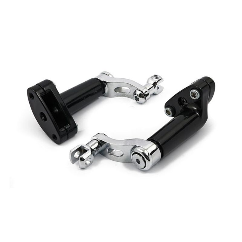 Monteringssats fotpinne MCS justerbar krom Softail 00-17