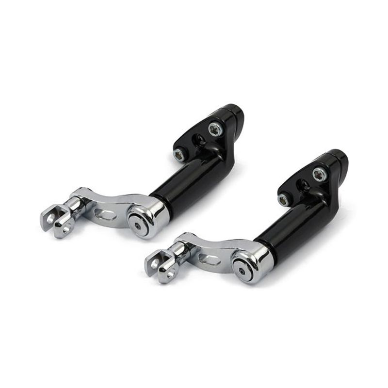 Monteringssats fotpinne MCS justerbar krom Softail 00-17