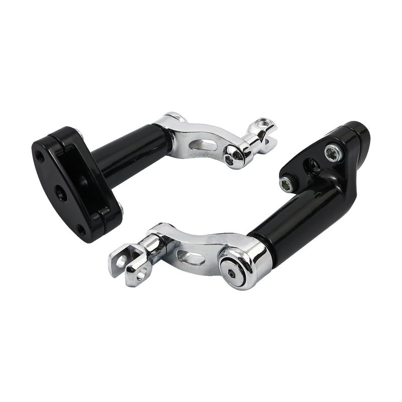 Monteringssats fotpinne MCS justerbar krom Softail 00-17