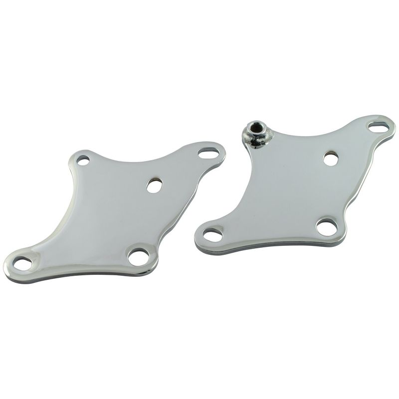 Platta fäste fram Paughco nedre krom K, XL Sportster, XLH, XLCH 54-81