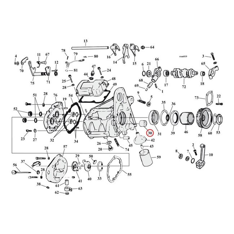 Lager Sonnax Koyo 5-speed Big Twin 80-06