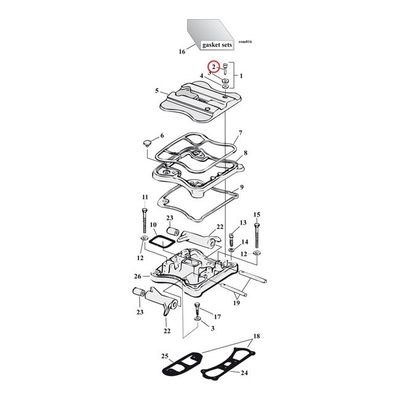 Insexskruv Gardner-Westcott 1/4-20x1 krom (5-pack)