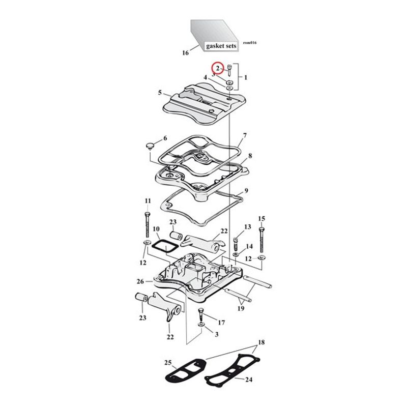 Insexskruv Gardner-Westcott 1/4-20x1 krom (5-pack)