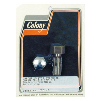 Gängtapp plugg Colony Domed Hex krom Big Twin 38-99