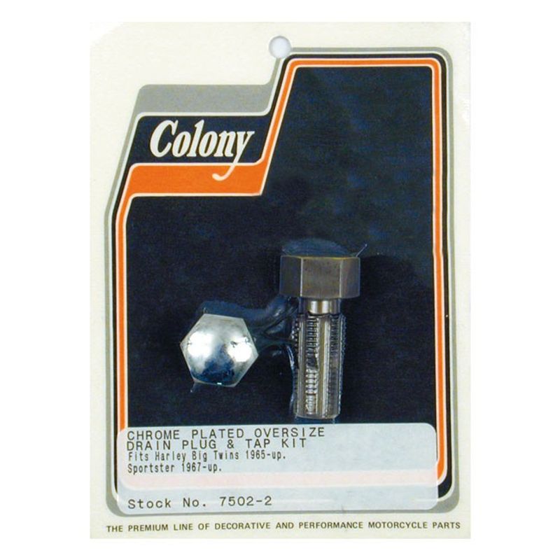 Gängtapp plugg Colony Domed Hex krom Big Twin 38-99