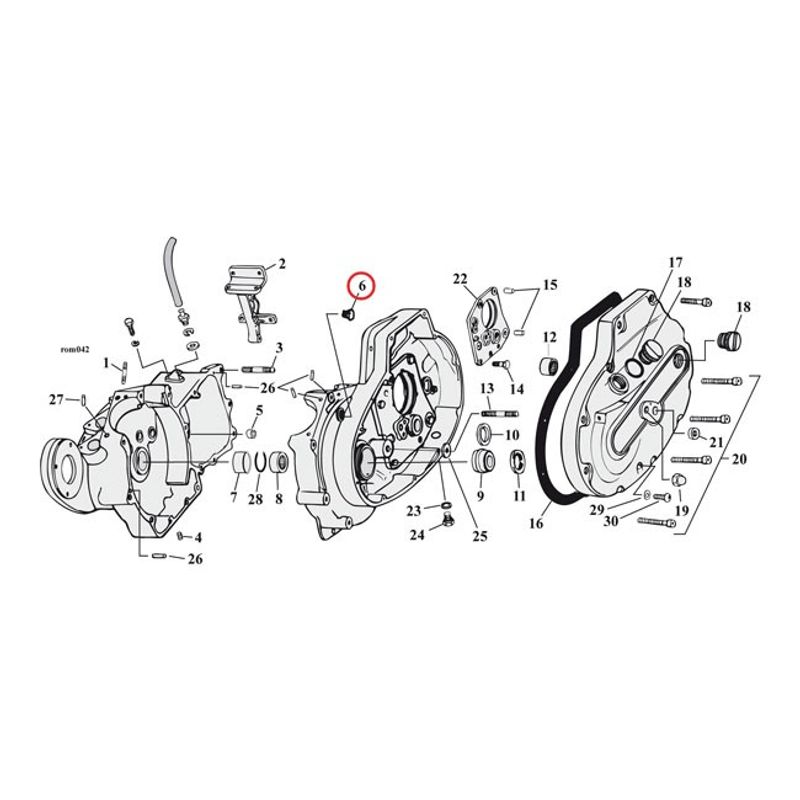 Plugg Colony Domed Hex krom Big Twin 38-99