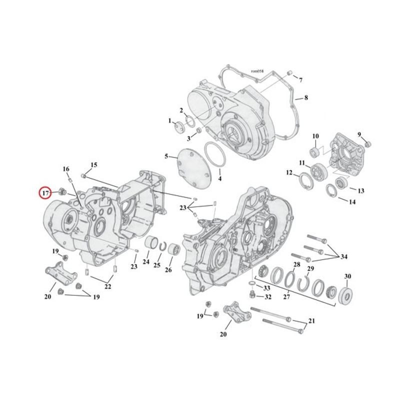 Plugg Colony Domed Hex krom Big Twin 38-99