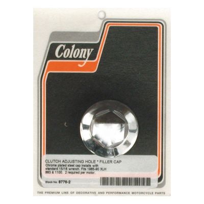 Plugg primärolja och kopplingsjustering Colony krom XL Sportster 86-90