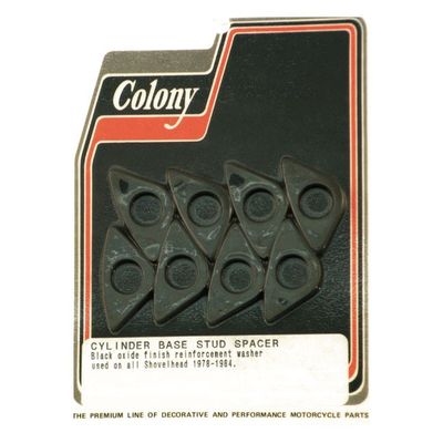 Distanssats pinnbultar cylinderfot Colony svart L78-84 1340cc/80ci Shovelhead