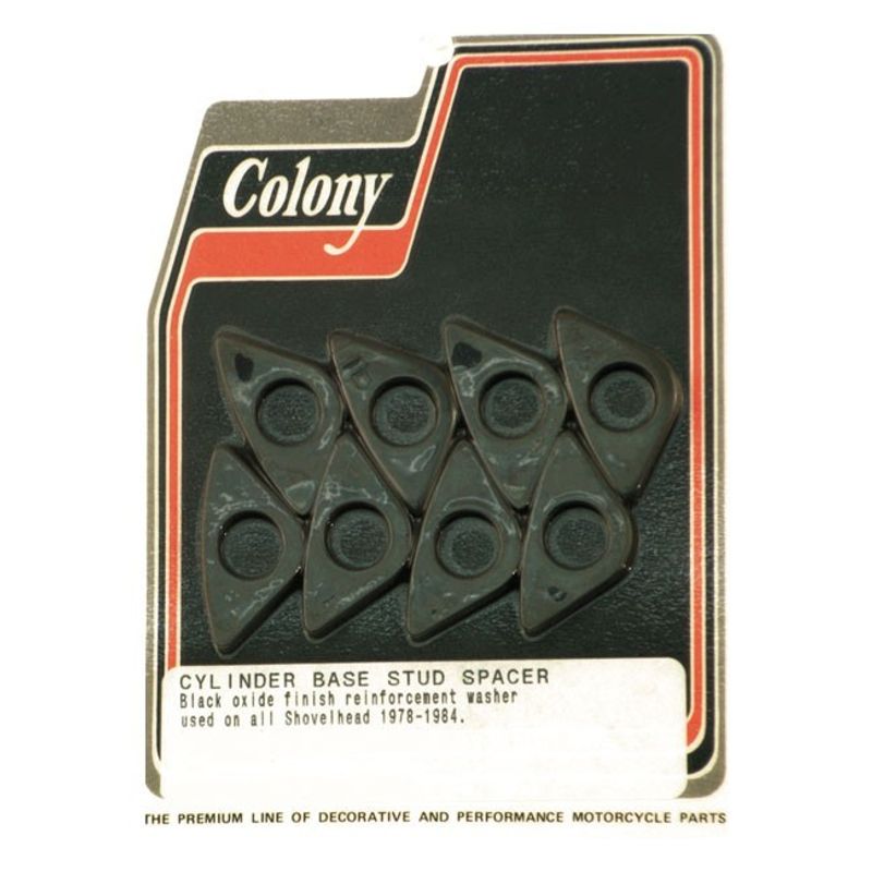 Distanssats pinnbultar cylinderfot Colony svart L78-84 1340cc/80ci Shovelhead