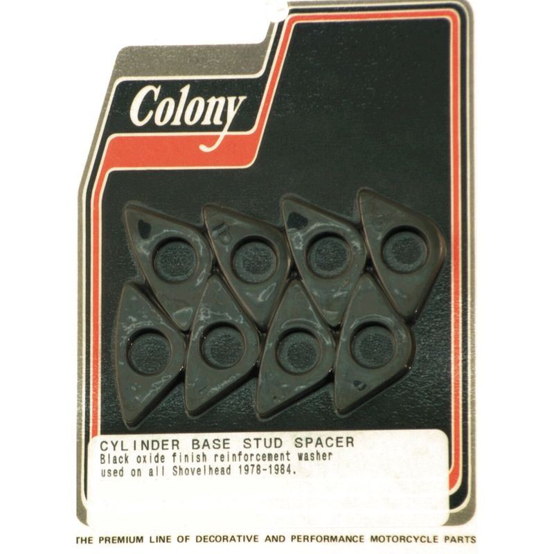 Distanssats pinnbultar cylinderfot Colony svart L78-84 1340cc/80ci Shovelhead