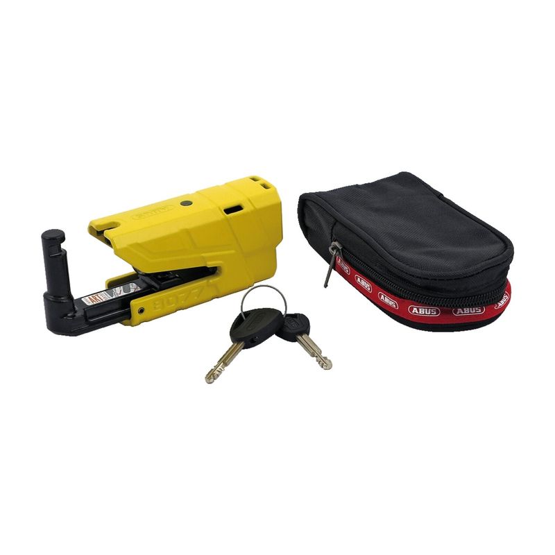 Skivbromslås Abus 8077 Granit Detecto XPlus 2.0 gul