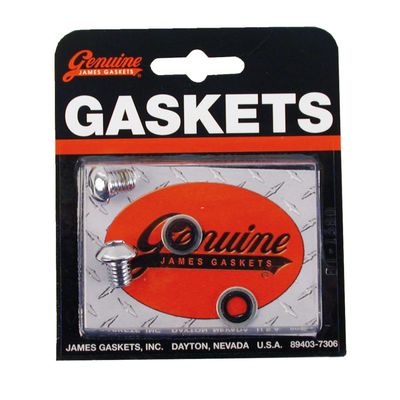 Skruvar James Gaskets kupolhuvud krom L77-84 FL, FLH