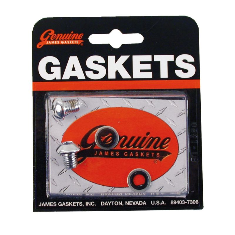Skruvar James Gaskets kupolhuvud krom L77-84 FL, FLH
