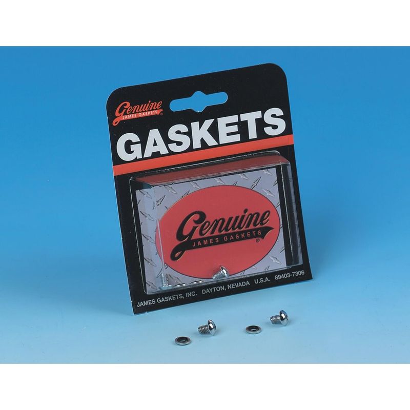 Skruvar James Gaskets kupolhuvud krom XL Sportster 73-13