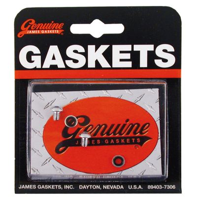 Skruvar James Gaskets kupolhuvud krom XL Sportster 73-13