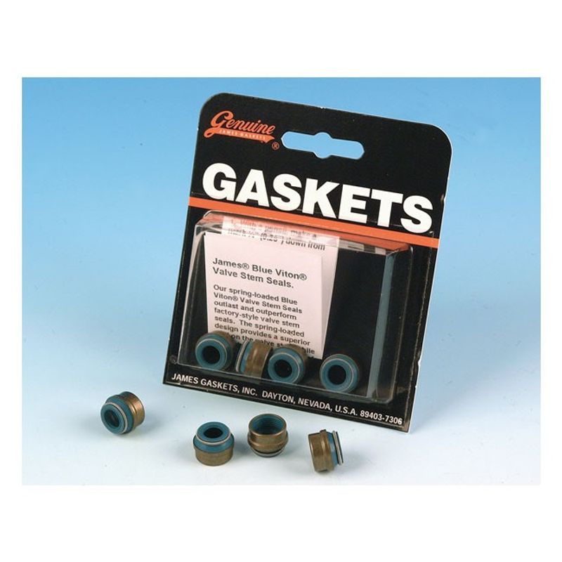 Tätningssats ventilstyrning James Gaskets Viton 4 Evo Big Twin 84-99 (4-pack)
