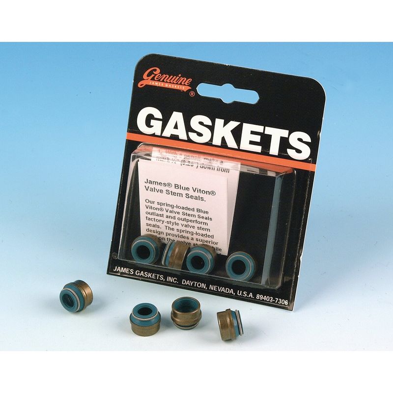 Tätningssats ventilstyrning James Gaskets Viton 4 Evo Big Twin 84-99 (4-pack)